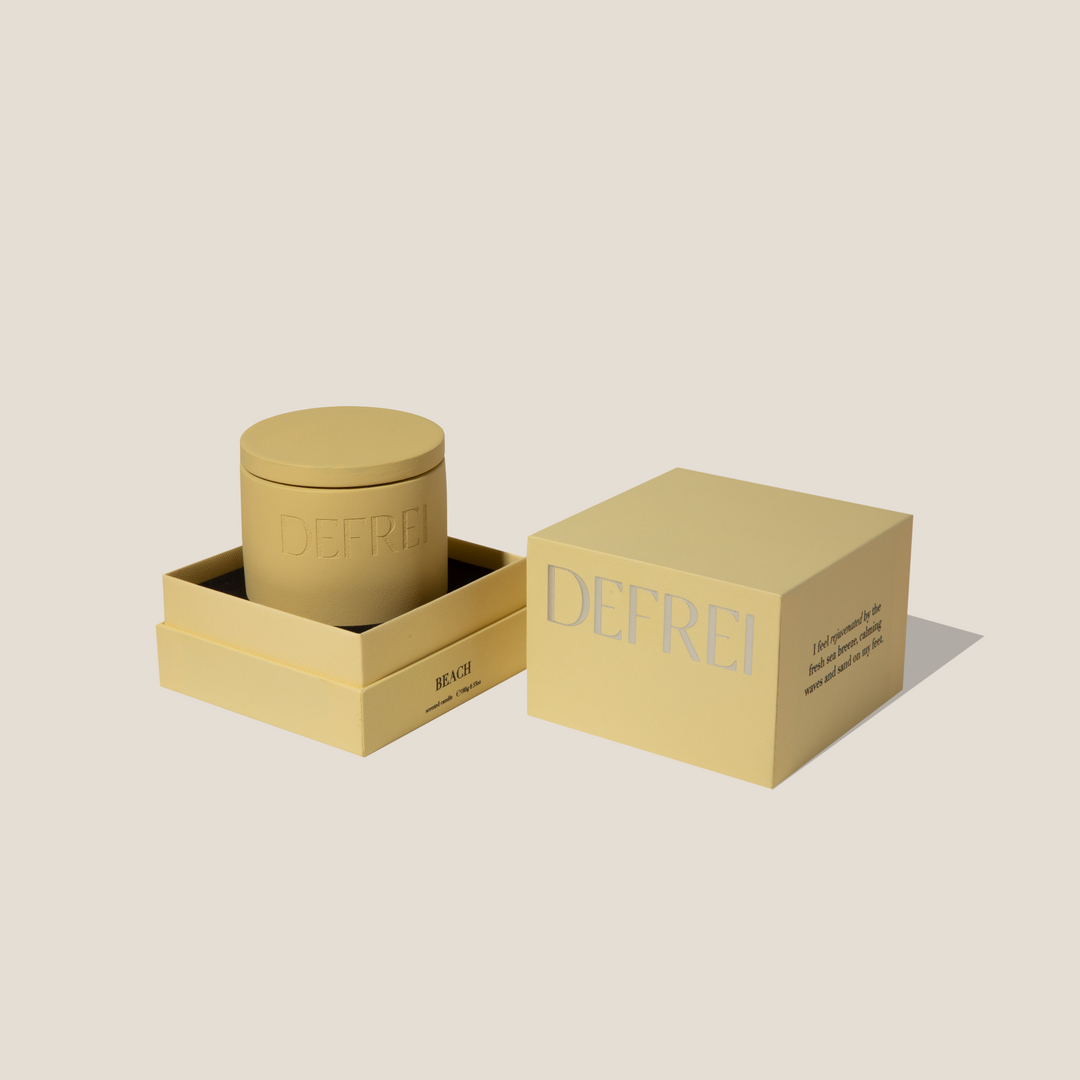 DEFREI CANDLE BEACH VESSEL AND BOX