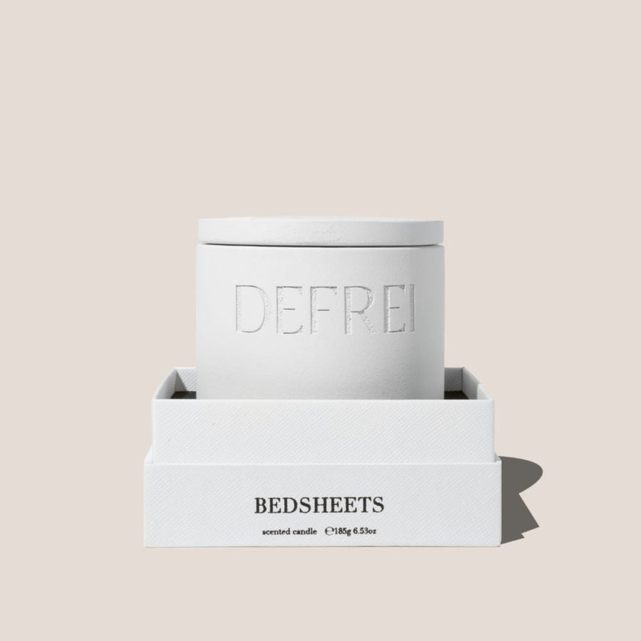 DEFREI CANDLE BEDSHEETS BOX AND VESSEL