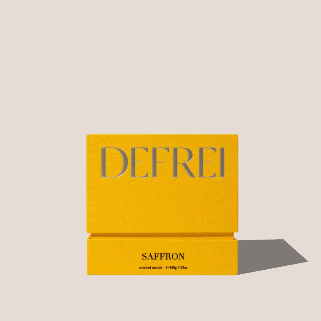 DEFREI_CANDLE_SAFFRON_ BOX FRONT